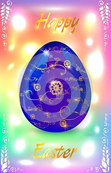 Easter concept. Vector illustration for greeting card, poster, flyer