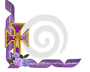 Easter cross border photo