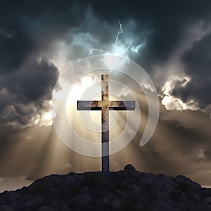 Easter Cross, Easter Crucify and Easter Pain: Honoring the Depth of Christ\'s Love and Profound Meaning of His Sacrifice