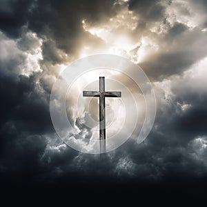 Easter Cross in the Sky - Easter Crucify: A Reminder of the Path to Pain and Redemption Through Christ\'s Selfless Act