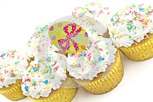 Easter Cupcakes with Sprinkles