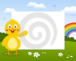 Easter Cute Chick Photo Frame