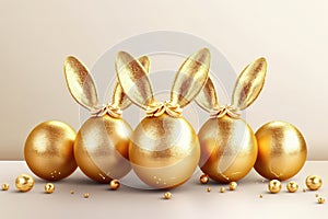 Easter day celebration, decoration, easter eggs, generative AI