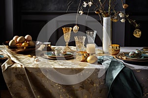 Easter day celebration, decoration, easter eggs , generative AI