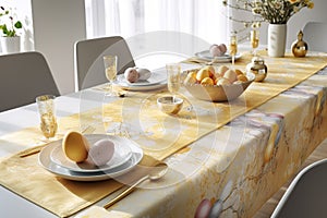 Easter day celebration, decoration, easter eggs , generative AI