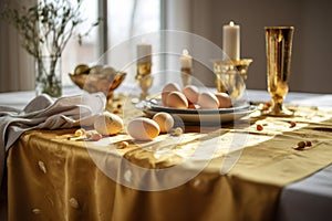 Easter day celebration, decoration, easter eggs, , generative AI