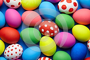 Easter Day, Easter Eggs colorful background