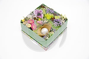 Easter decor in a box