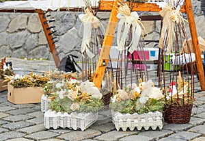 Easter decoration at easter street market.