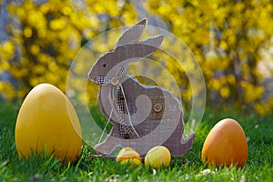 Easter decoration in the garden