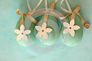 Easter decoration with soft light