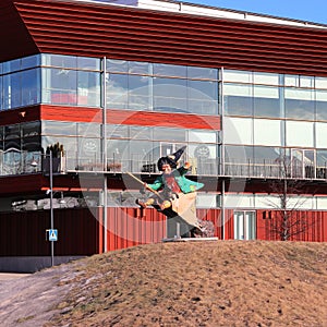 Easter decorations in a sunny LuleÃÂ¥