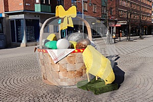 Easter decorations in a sunny LuleÃÂ¥