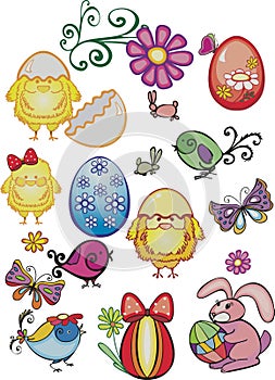 Easter design elements