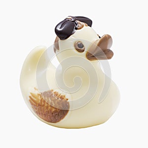 Easter duck made of chocolate