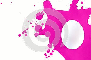 Easter. Easter eggs in paint.Isolated objects