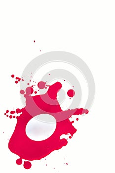 Easter. Easter eggs in paint.Isolated objects