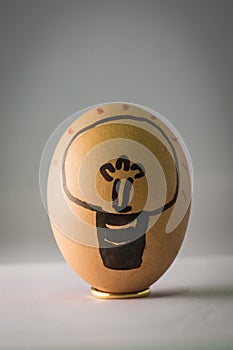 Easter egg, Bulb drawing in egg