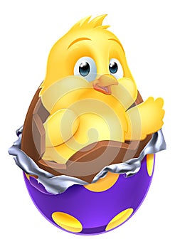 Easter Egg Chick Little Baby Chicken Bird Cartoon