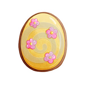 Easter egg cookie clipart