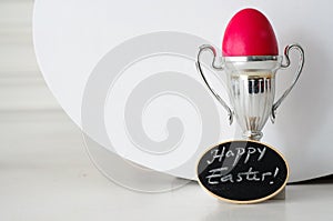 Easter Egg Cup and Happy Easter Greeting