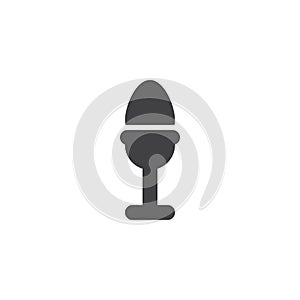 Easter egg cup vector icon