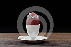 Easter egg with decoration