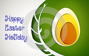 Easter egg design, Easter holiday card,