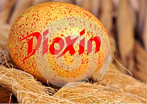 Easter egg with dioxin