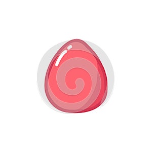 Easter egg doodle icon, vector illustration