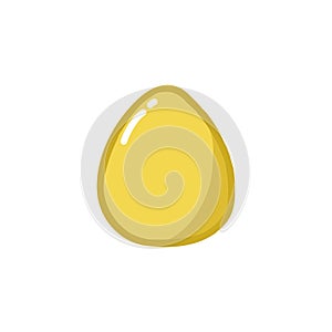 Easter egg doodle icon, vector illustration