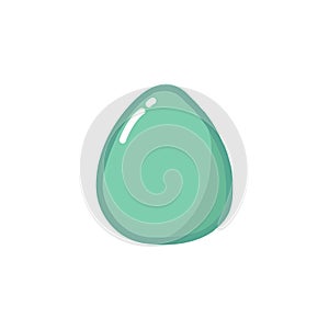 Easter egg doodle icon, vector illustration
