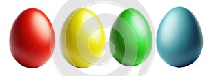 easter egg eggs isolated transparent background - ai generated