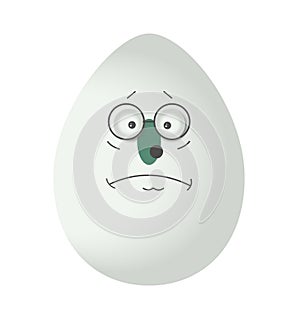 Easter egg emoji emocion vector