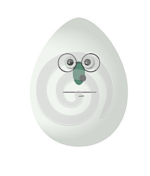 Easter egg emoji emocion vector