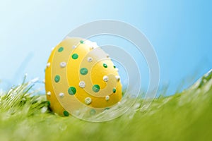 Easter egg in grass