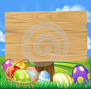 Easter Egg Hunt Cartoon photo