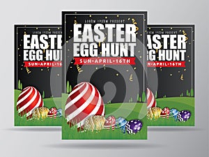 Easter Egg Hunt Flyer Template Design