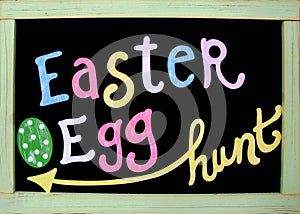 Easter egg hunt sign photo