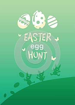 Easter egg hunt vector