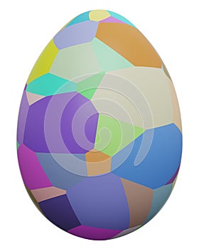 Easter egg icon. 3d rendering.