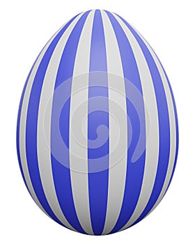 Easter egg icon. 3d rendering.
