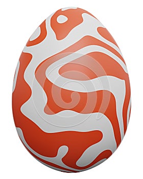 Easter egg icon. 3d rendering