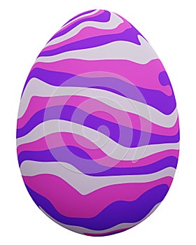 Easter egg icon. 3d rendering.