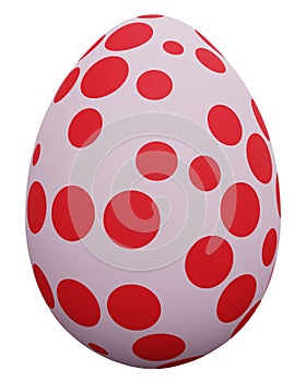Easter egg icon. 3d rendering.