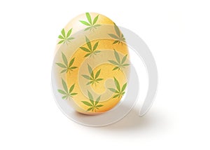 Easter egg isolated on white background 6