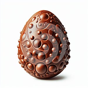 Easter egg, made of the finest chocolate and decorated in an exquisite style