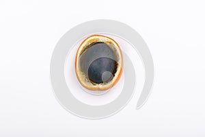 Easter egg in orange peel