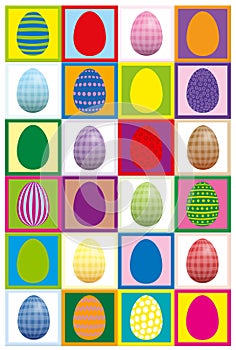 Easter Egg Pairs Concentration Game