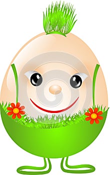 Easter egg in pantaloons